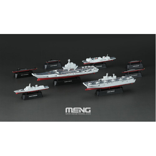 Meng 1/2000 Chinese Fleet Set 2 (incl. 6 blind boxes) Plastic Model Kit