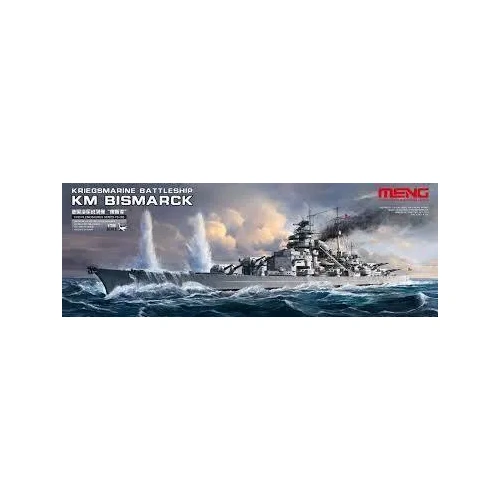 Meng 1/700 Kriegsmarine Battleship KM Bismarck Plastic Model Kit