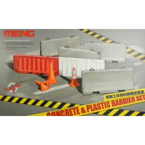 Meng 1/35 Concrete & Plastic Barrier Set Plastic Model Kit