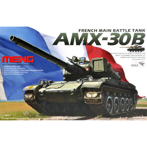 Meng 1/35 French Main Battle Tank AMX-30B Plastic Model Kit