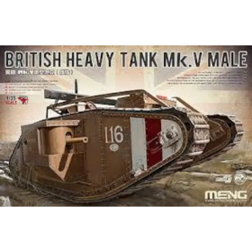 Meng 1/35 British Heavy Tank Mk.V Male Plastic Model Kit