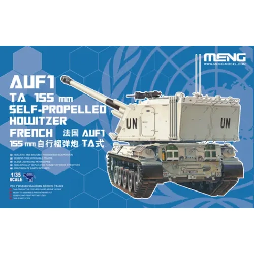 Meng 1/35 French AUF1 TA 155mm Self-Propelled Howitzer Plastic Model Kit