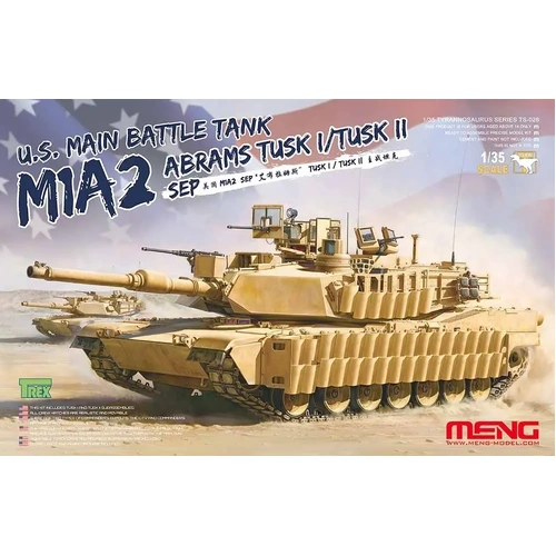 MENG 1/35 U.S. MAIN BATTLE TANK M1A2 SEP ABRAMS TUSK I/TUSK II PLASTIC MODEL KIT