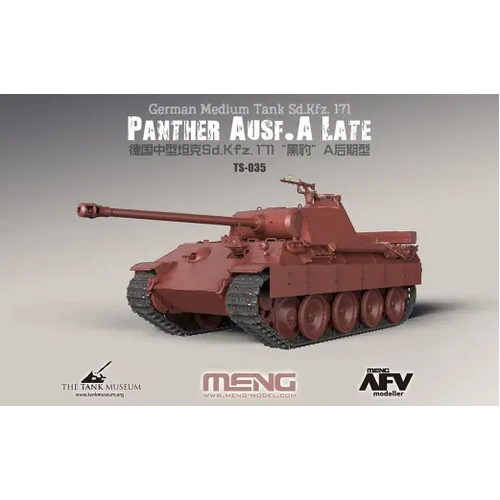 Meng 1/35 German Medium Tank Sd.Kfz.171 Panther Ausf.A Late Plastic Model Kit