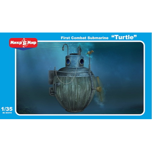 Micromir 35-015 1/35 Turtle - first combat submarine Plastic Model Kit