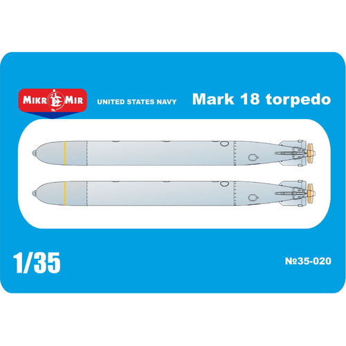 Micromir 35-020 1/35 USA Mark18 torpedo (2 pcs in box ) Plastic Model Kit