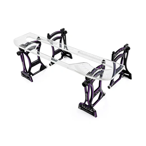 Yeah Racing Aluminium Momentum 1/10 Set Up Station V2 - Black/Purple Limited Edition
