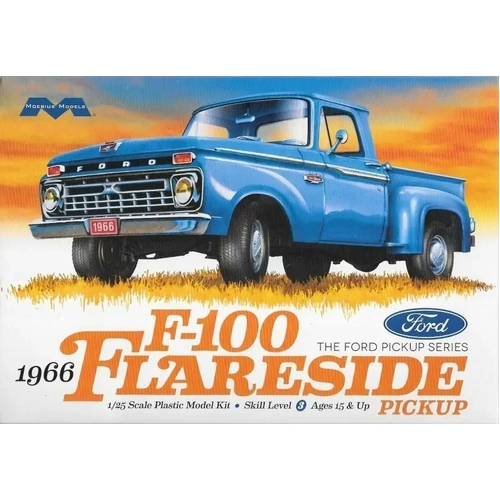 Moebius 1232 1/25 1966 Ford F-100 Flareside Pickup Plastic Model Kit