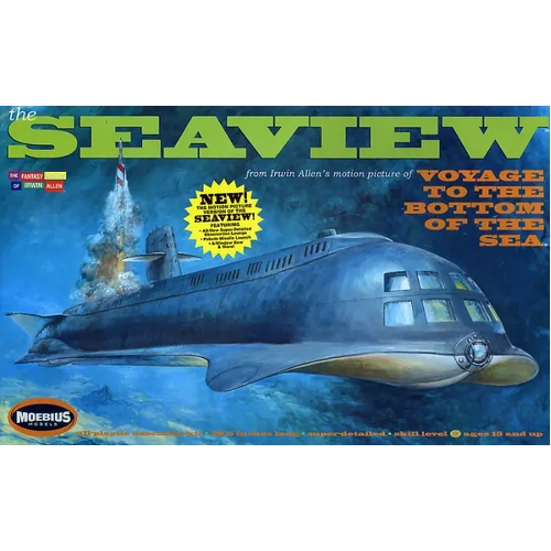 Moebius 708 8 Window Movie Seaview (39 inch) revised Plastic Model Kit