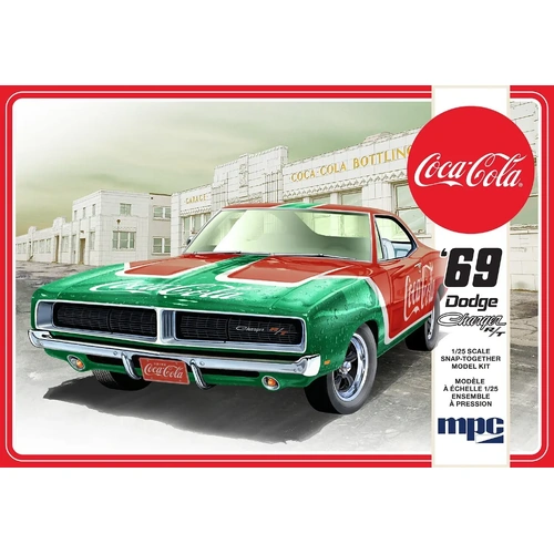 MPC 919M 1/25 1969 Dodge Charger RT (Coca Cola) Snap (2T) Plastic Model Kit