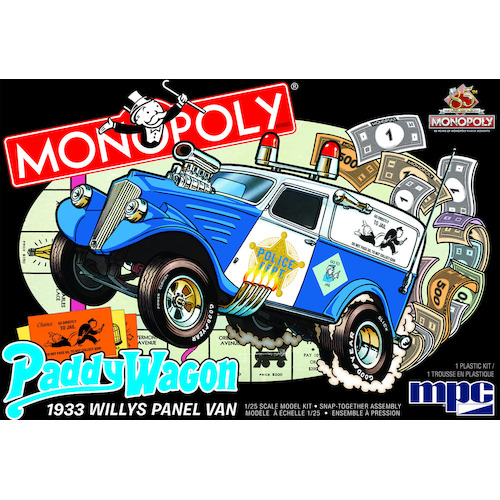 MPC 924M 1/25 1933 Willys Panel Paddy Wagon (Monopoly) 2T Plastic Model Kit
