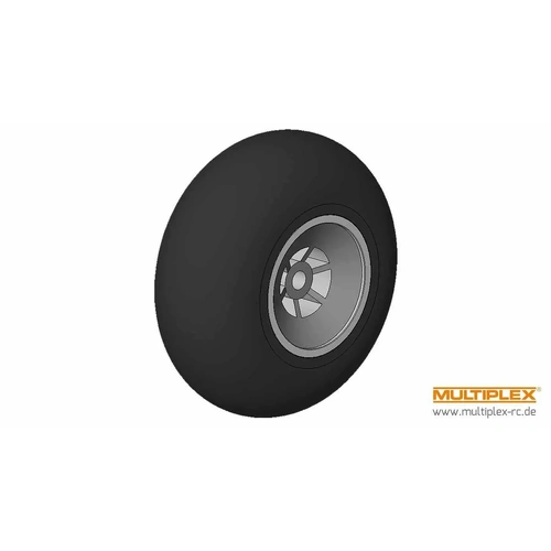 Multiplex Rubber Wheel Ï 45mm. 3.1mm