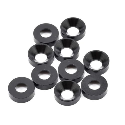 MR33 Aluminum Countersunk Washers - Black (10)