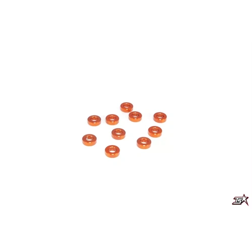 MR33 Aluminum Shim 3,0 x 6,0 x 2,0mm - Orange (10)