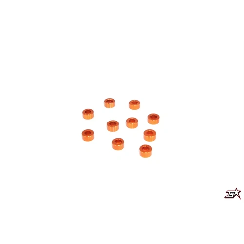 MR33 Aluminum Shim 3,0 x 6,0 x 3,0mm - Orange (10)