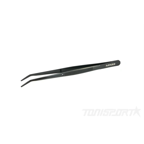 MR33 Curved Tweezers Black  MR33-CTB