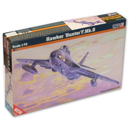 Mistercraft D-201 1/72 Hawker Hunter F.Mk.6 Plastic Model Kit