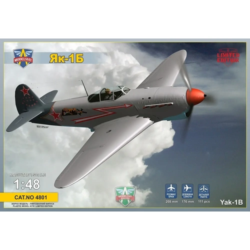 ModelSvit 4801 1/48 Yak-1B Soviet fighter Plastic Model Kit