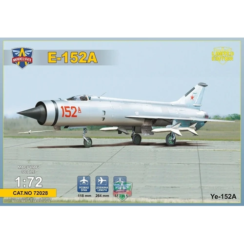 ModelSvit 72028 1/72 Ye-152A Soviet twin-engined interceptor prototype Plastic Model Kit