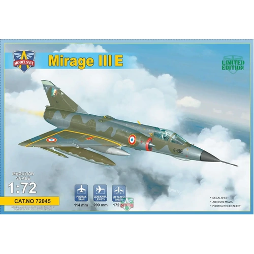 ModelSvit 72045 1/72 Mirage III E fighter-bomber Plastic Model Kit