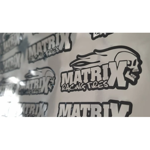 Matrix Racing Tires Chrome Decal Sheet