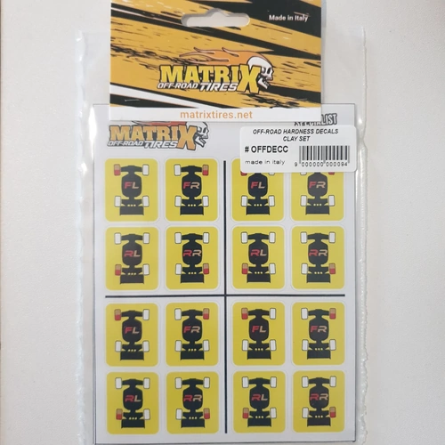 Matrix Racing Off-Road Hardness Decals Clay Set - Standard