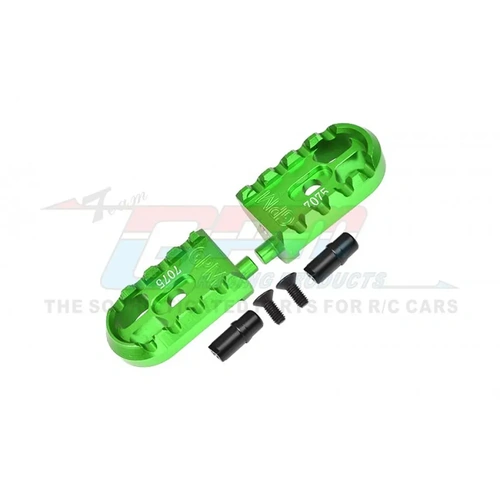 GPM Green Aluminium Foot Pegs 2Pcs
