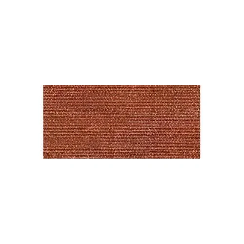 HO 3D Cardboard Sheet "Clinker" Red