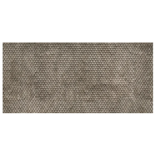 HO 3D Cardboard Sheet "Plain Tile" Grey