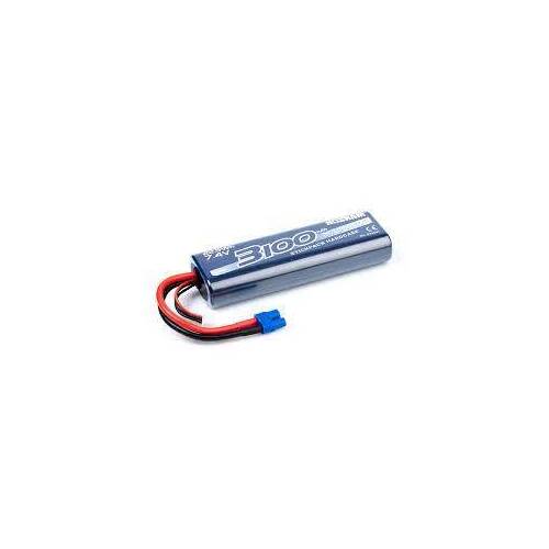 Nosram 3100MAH 7.4V 50C STD Round Stick Hard Case Lipo Battery With EC3 Plug - NOS999301-EC3