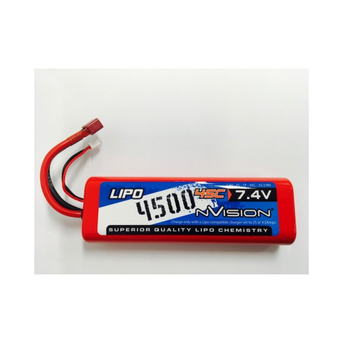 nVision Sport Lipo 4500 45C 7.4V 2S Deans - NVO1109