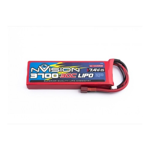 nVision 7.4v 3700mah SC 30c Lipo Battery - NVO1806