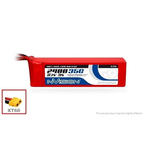 nVision LiPo 2400mAh 3S 11.1V 35C (XT60 Plug) - NVO1864