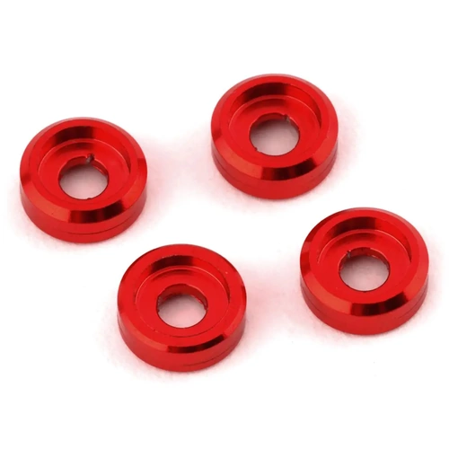NEXX Racing Aluminum 2mm Washer (Red) (4)