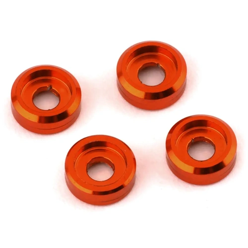 NEXX Racing Aluminum 2mm Washer (Orange) (4)