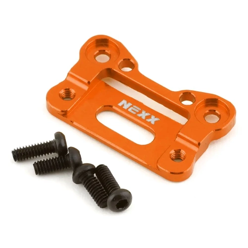 NEXX Racing Aluminum Front Bumper Mount Base (Orange)