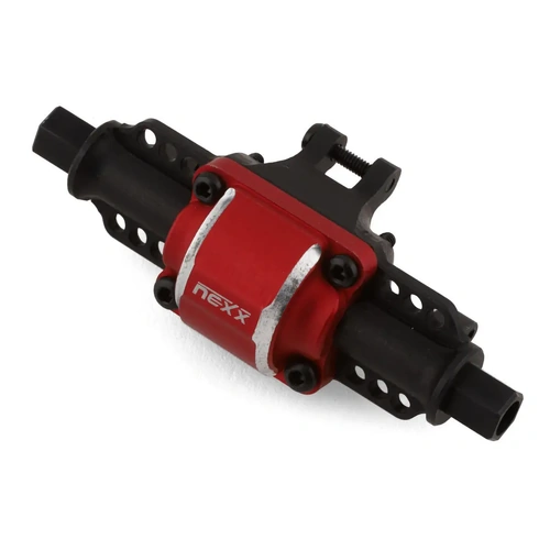 NEXX Racing FCX24 Aluminum Front/Rear Differential Axle Housing (Black)