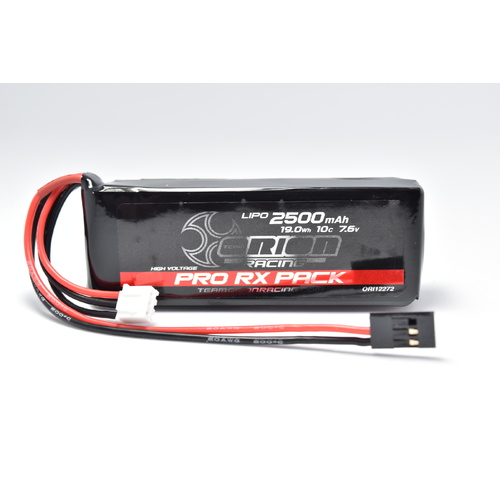 Team Orion Racing 2500mAh 7.6V LiPo Flat Receiver Battery Pack  - ORI12272