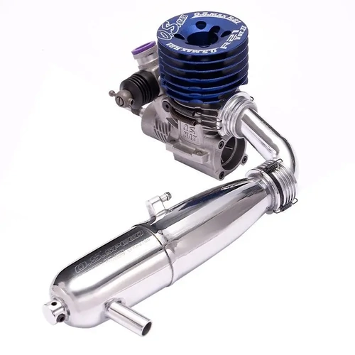 OS Engines MAX-R21 V2 .21 Club Spec Nitro On-Road Engine with TR02 Pipe Combo