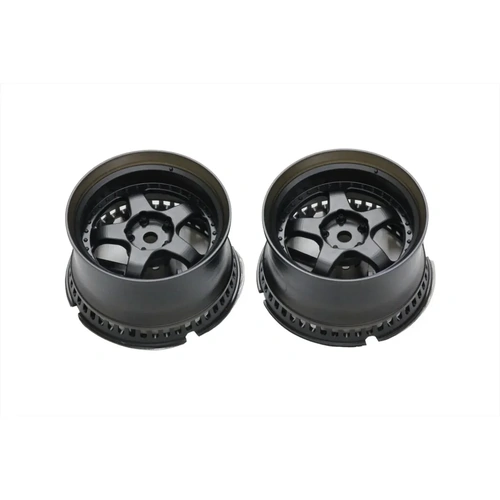Pandora 2.05" Front (8mm Off-Set) RWB (RAUH-Welt BEGRIFF) S-1 Black Rims 2Pcs