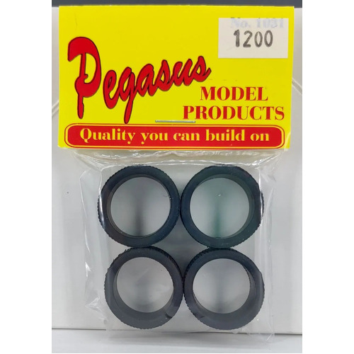 Pegasus 1/24 Tires Wide Low Profile for Scale Models [1200]