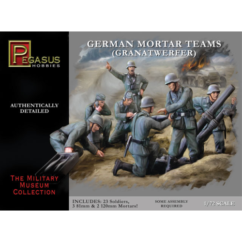 Pegasus 7204 1/72 German Mortar Team (Granatwerfer) (28 piece set)