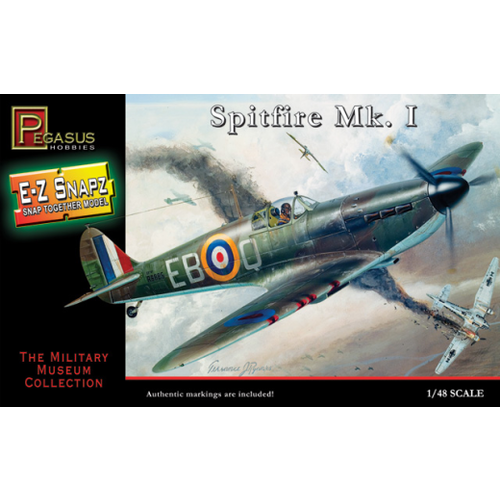 Pegasus 8410 1/48 Spitfire Mark I, snap kit