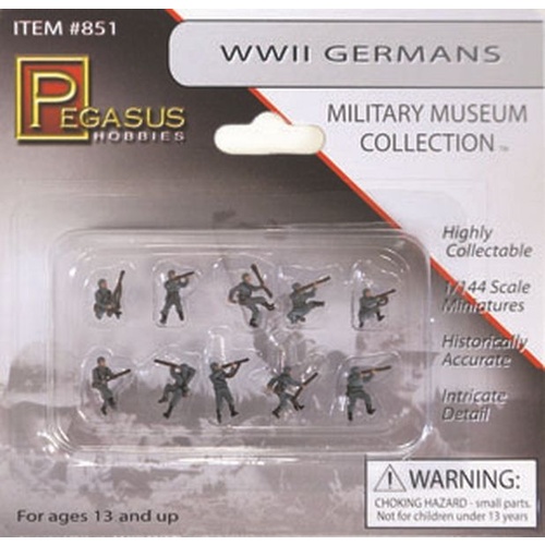 Pegasus 1/144 Ww Ii German Soldiers (10)Painted