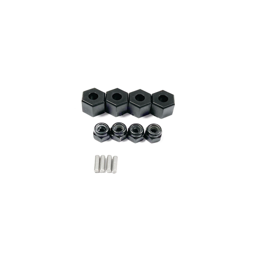 Panda Hobby Wheel Hex Pin and Nut Set Tetra 1/18 1/24 4pcs Each - PHT241013