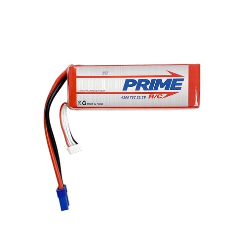 Prime RC 4200mAh 6S 22.2v 75C LiPo Battery with EC5 Connector
