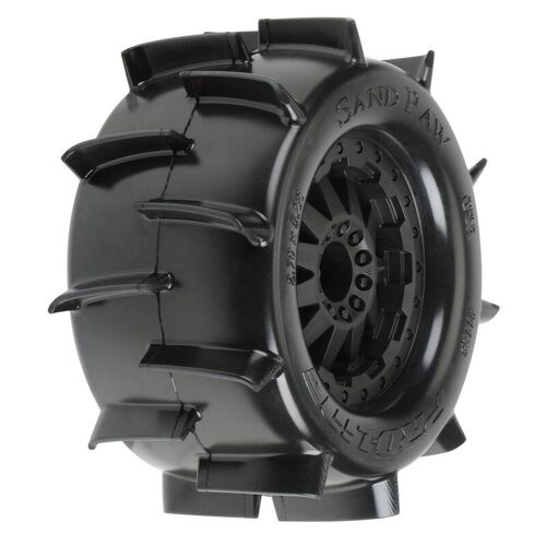 Proline Sand Paw 2.8 Traxxas Style Bead All Terrain Tires Mounted On F-11 - PR1186-14