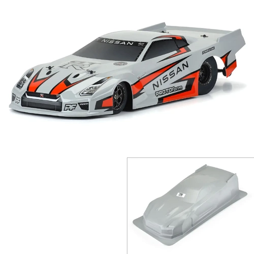 PROTOFORM 1/10 Nissan GT-R R35 Pro Mod Tough-Color Gray Body: Drag Car - PR1585-14