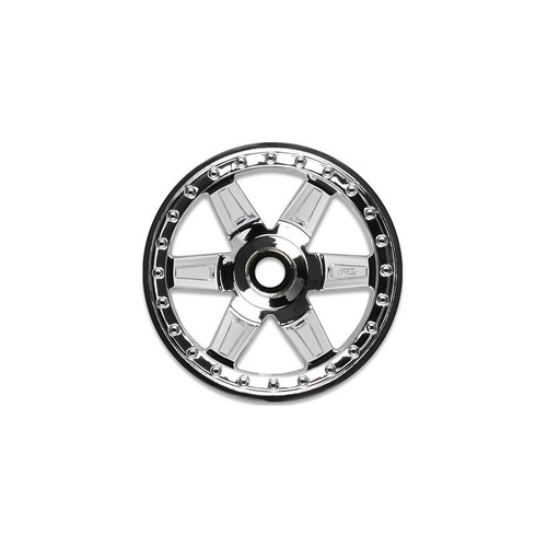 Proline Desperado Chrome Front Nitro Wheel For Jato, Nitro Stampede/Rustler - PR2728-01