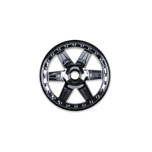 Proline Desperado 2.8 Black Chrome Front Wheel for Jato, Nitro Stampede/Rustler- PR2728-11